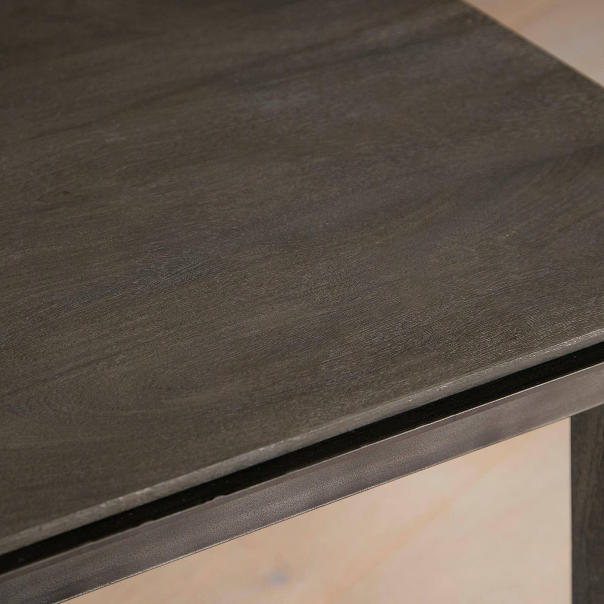 Ethan 3 Seater Mango Wood Dining Bench - Ash Grey