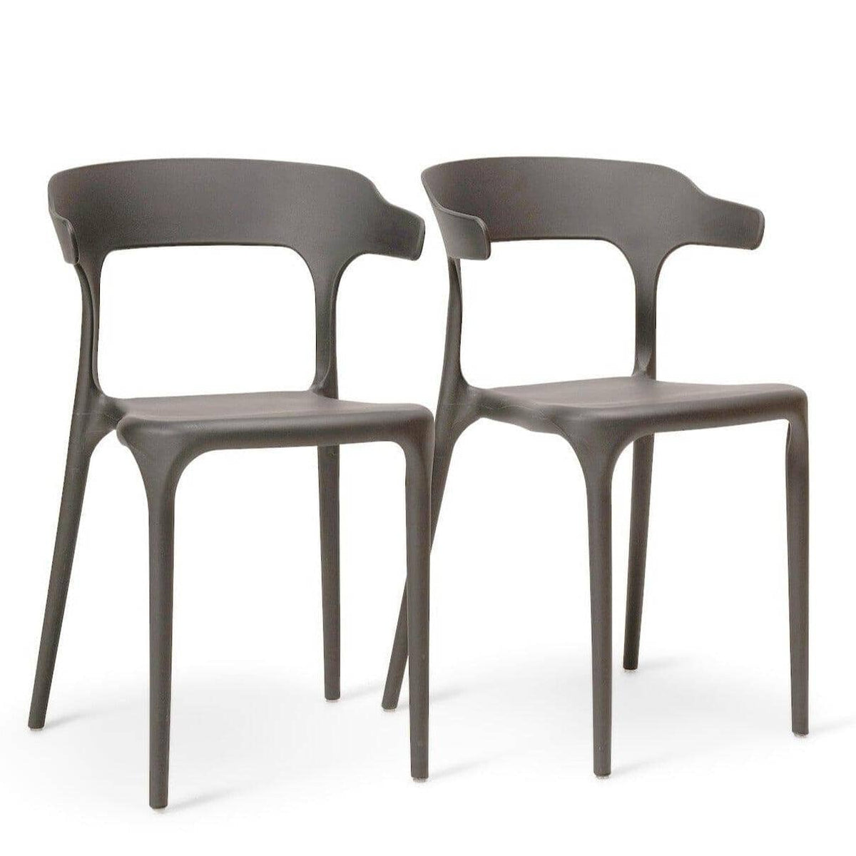 Finn 4 Seater Dining Set with Grey Chairs - 120cm - Pure White