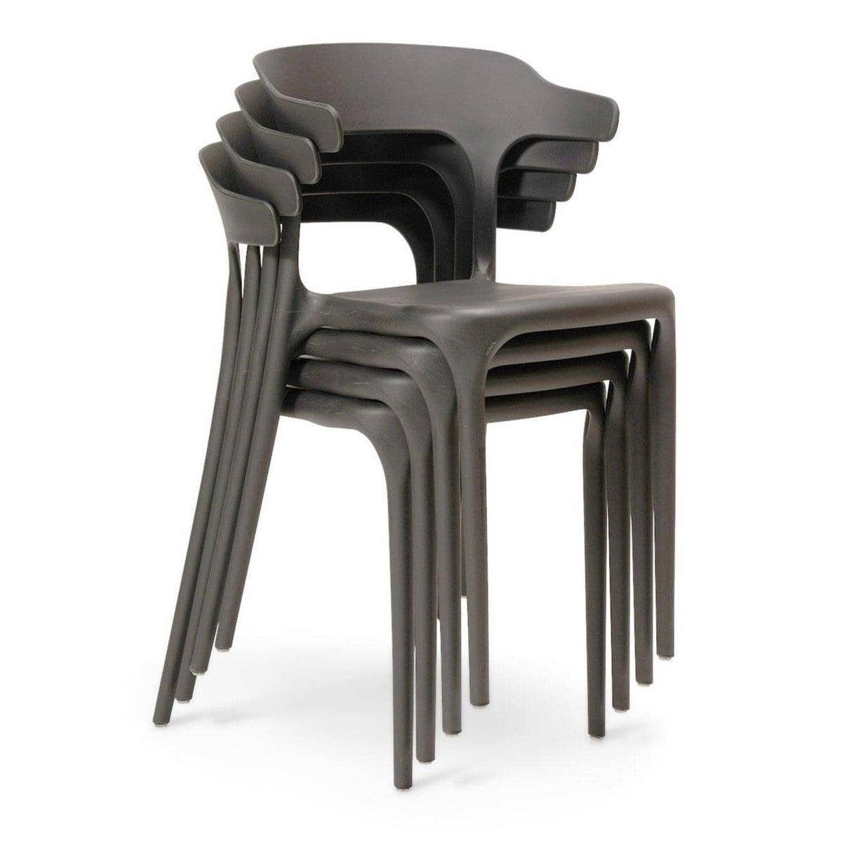 Finn 4 Seater Dining Set with Grey Chairs - 120cm - Pure White
