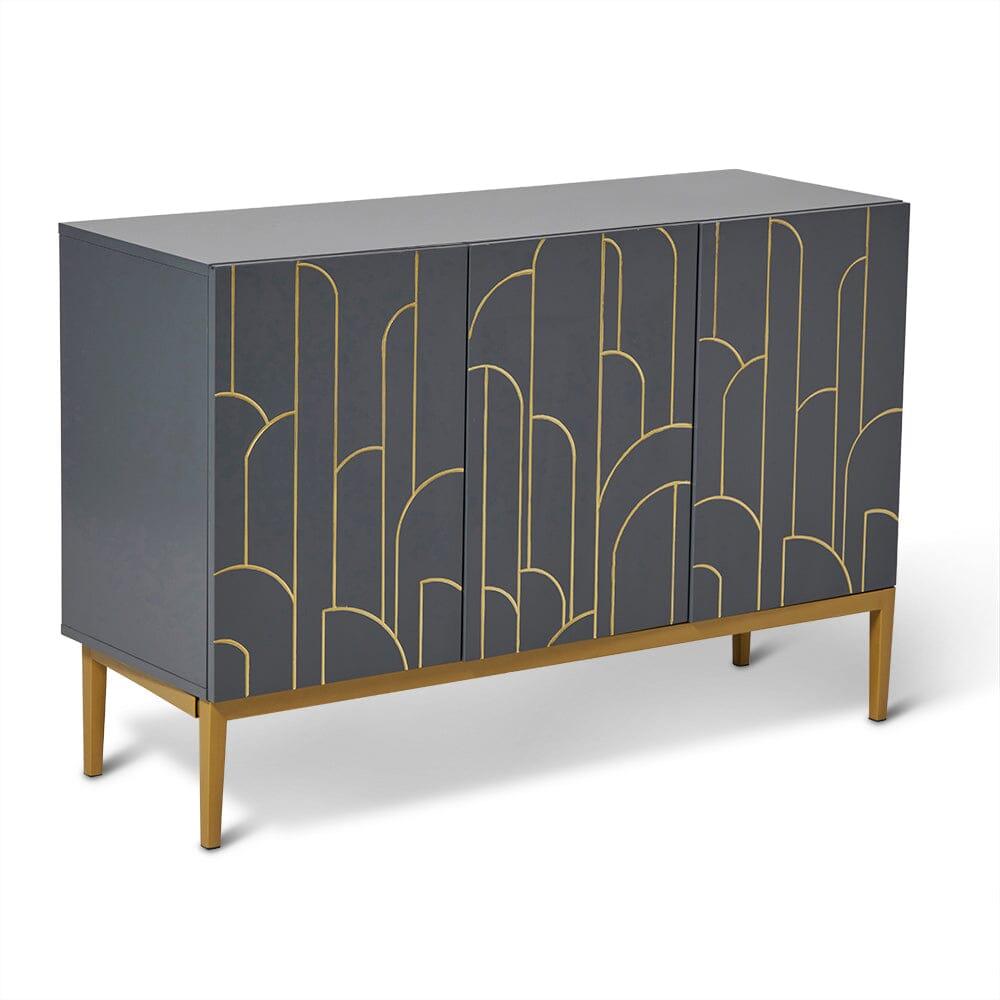 Gatsby 3 Door Sideboard - Smoke Grey