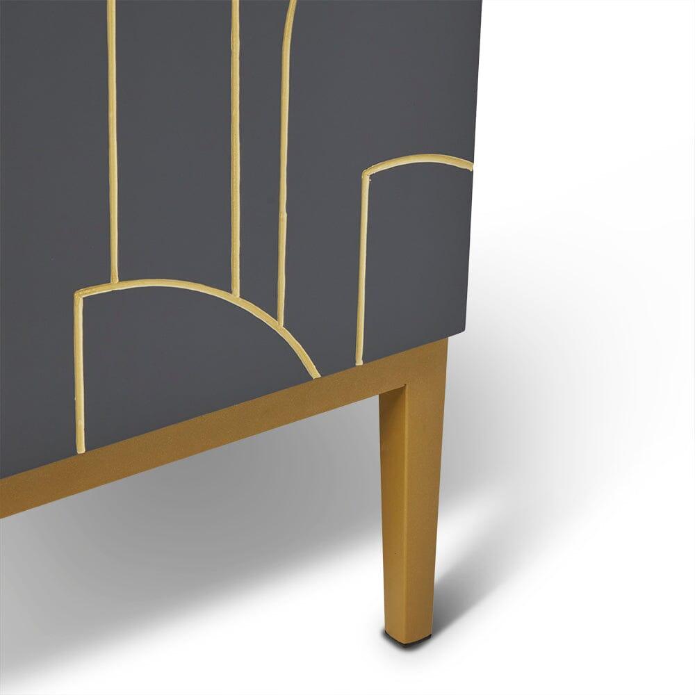 Gatsby 3 Door Sideboard - Smoke Grey
