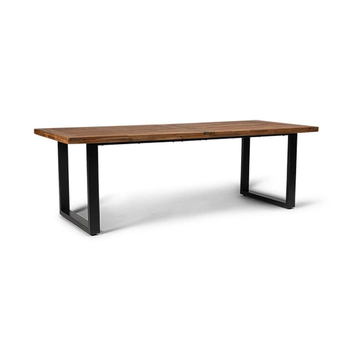 Hali 6 Seater Wooden Outdoor Dining Set with Hali Green Chairs - 235cm