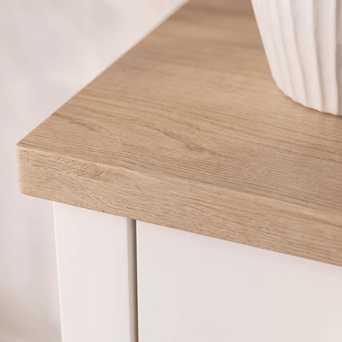 Bampton Sideboard with Wine Rack - Alabaster White