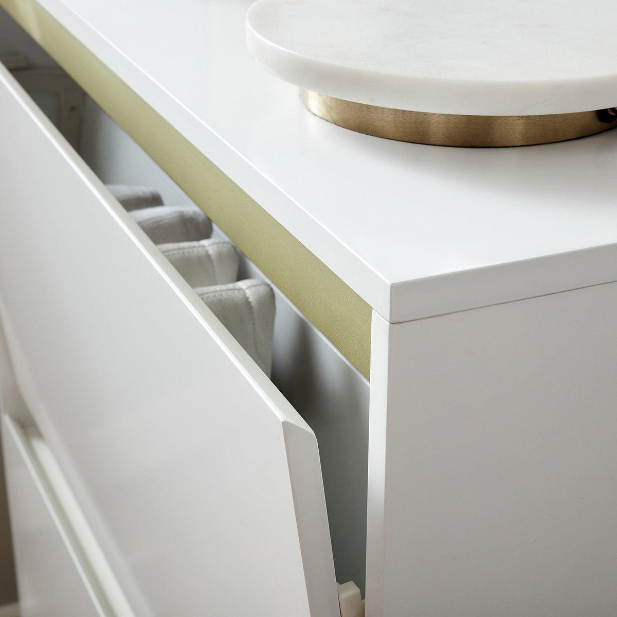 Iliana Shoe Cabinet - 2 Door - White