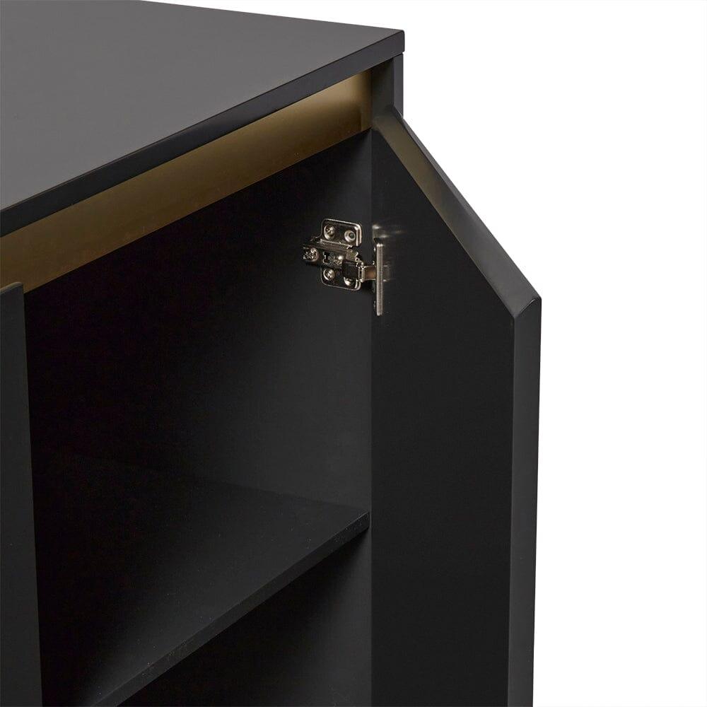 Iliana 2 Door Small Sideboard - Charcoal Grey