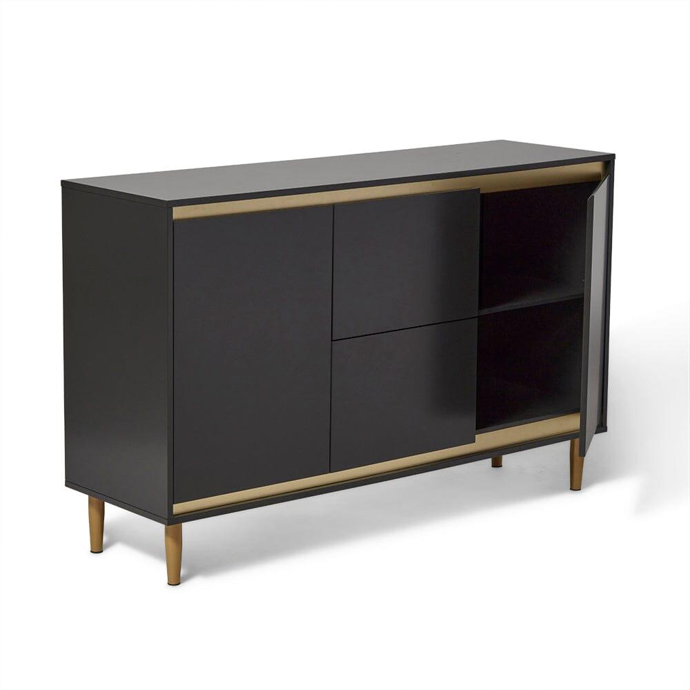 Iliana 2 Door Small Sideboard - Charcoal Grey