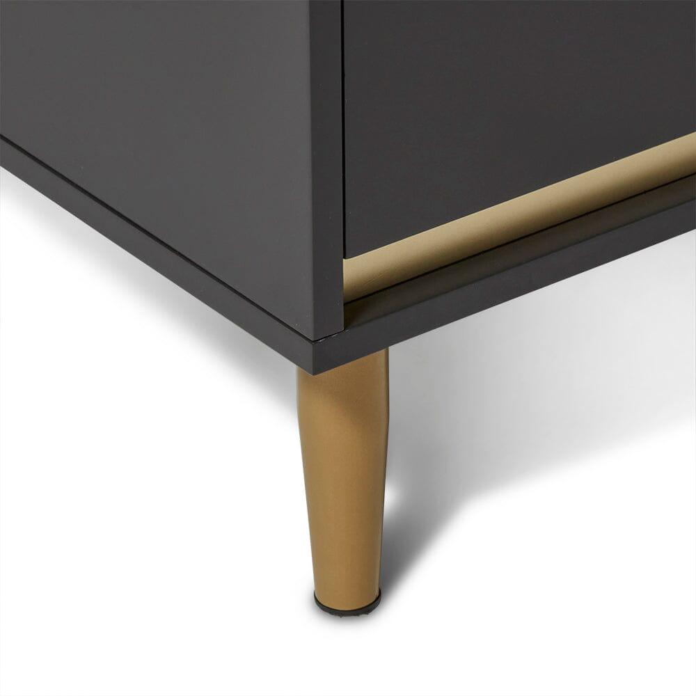 Iliana 2 Door Small Sideboard - Charcoal Grey