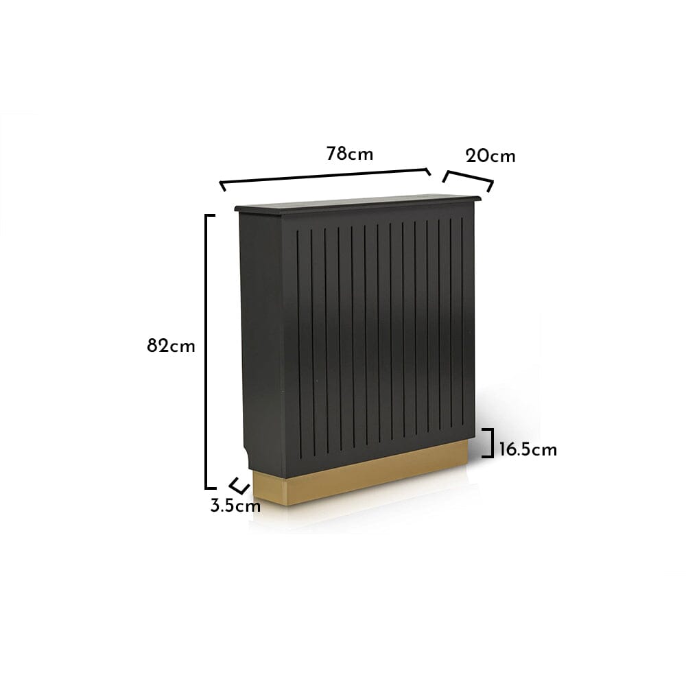 OUTLET - Iliana Small Radiator Cover in Charcoal Grey