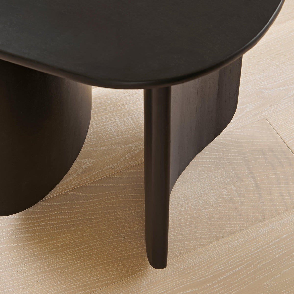 Imogen Black Acacia Wood Side Table