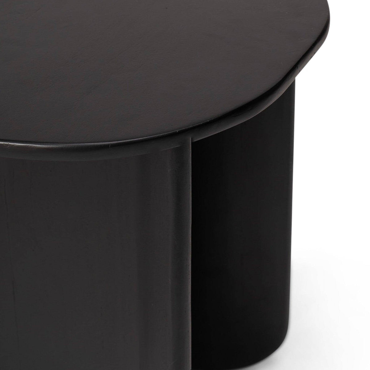 Imogen Black Acacia Wood Side Table
