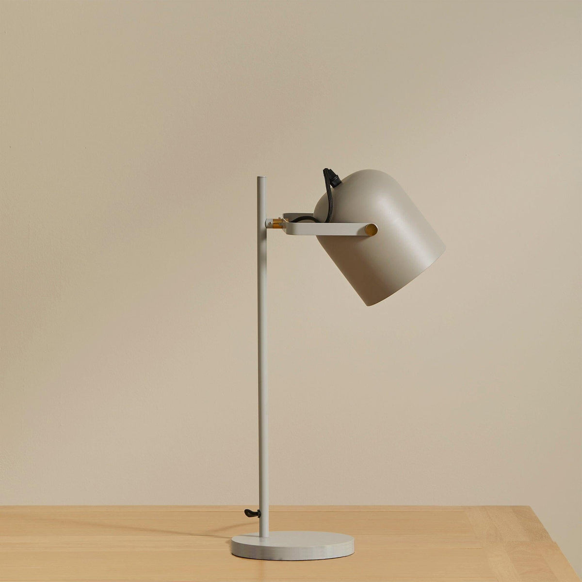 Birstall 41cm Metal Desk Lamp - Grey