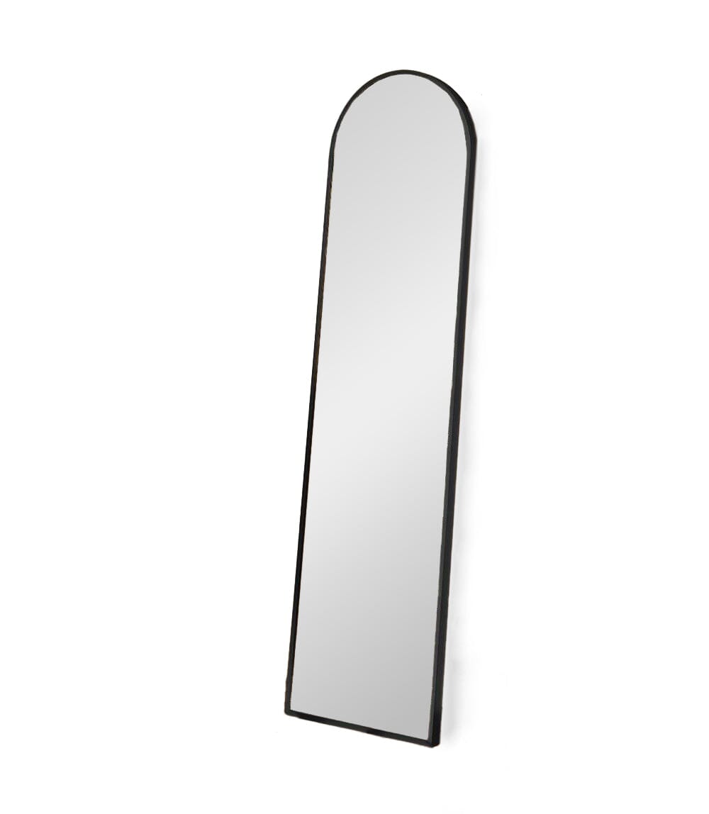 Ingham 140X40cm Metal Arch Mirror - Black