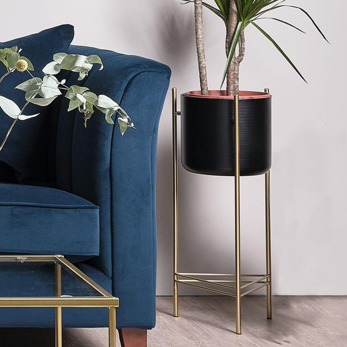 OUTLET - Katie Metal Planters Pair - Tall
