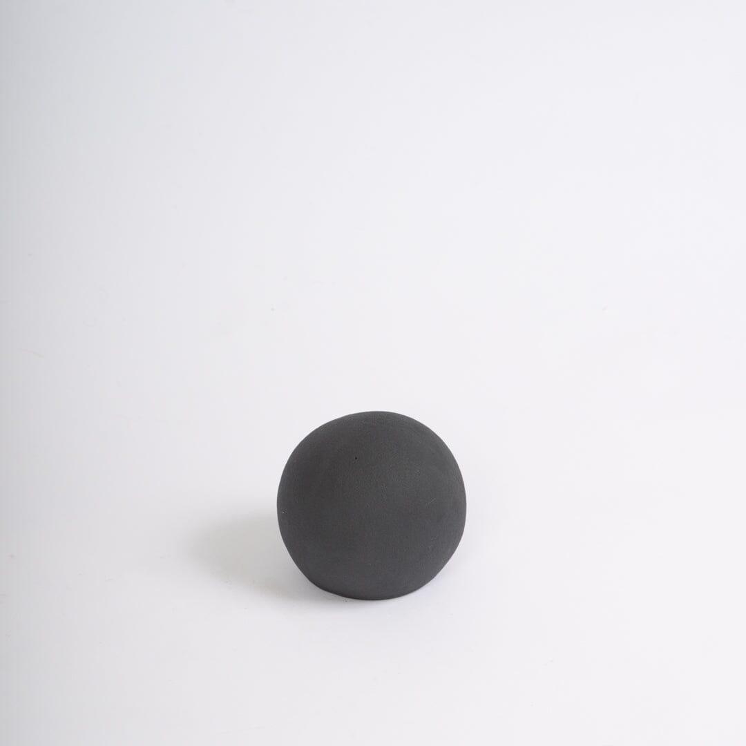 Outlet - Kelton 9cm Ceramic Ball Ornament - Black