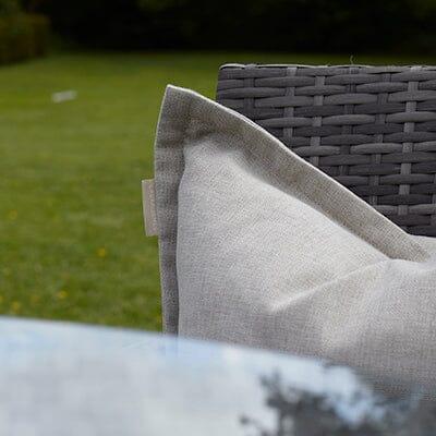 Kemble 8 Seater Rattan Round Garden Dining Set - Grey