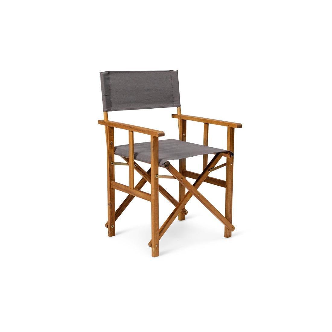 Outlet - Cameron Directors Chair Dark Grey - Set of 2