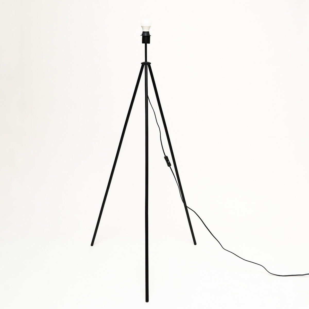 Litton 130cm Metal Floor Lamp - Black