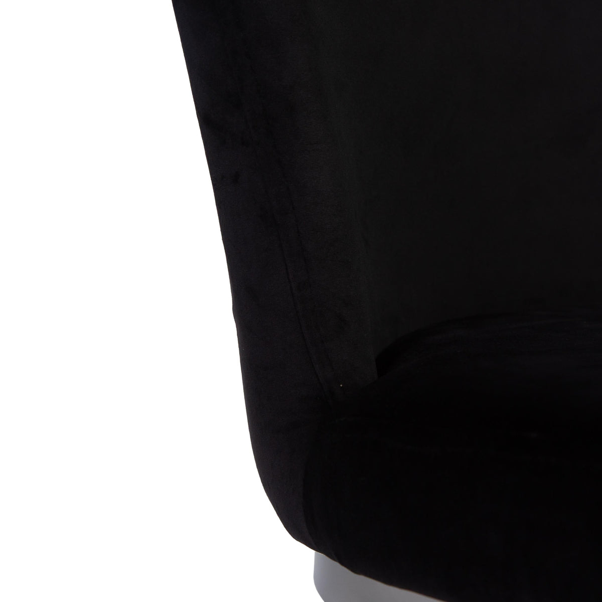 Lola Black Dining Chairs - Set of 2 - Chrome Legs