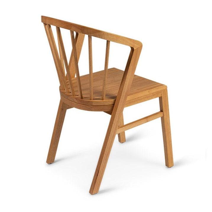 Mabel Oak Wooden Spindle Dining Chairs - Set of 2