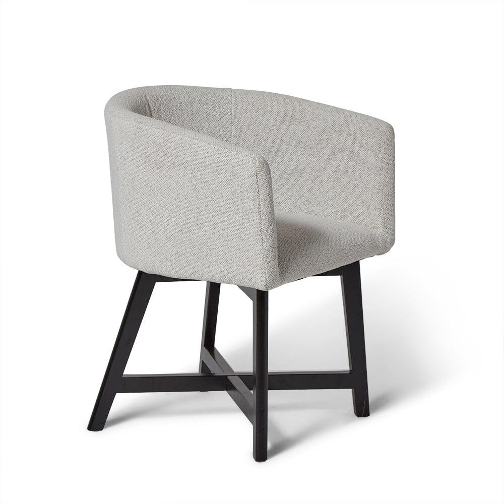 OUTLET - Magnus Dove Grey Dining Chairs - Set of 2 - Black Legs