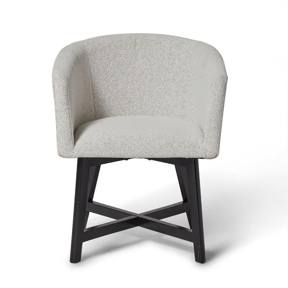 OUTLET - Magnus Dove Grey Dining Chairs - Set of 2 - Black Legs