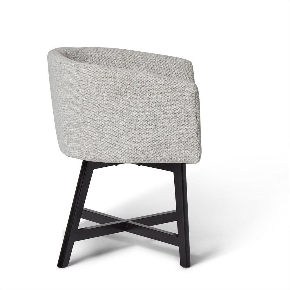 OUTLET - Magnus Dove Grey Dining Chairs - Set of 2 - Black Legs