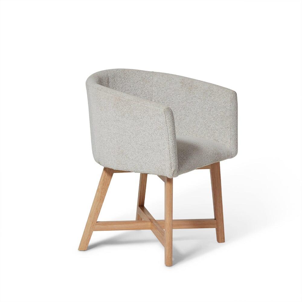 OUTLET - Magnus Dove Grey Dining Chairs - Set of 2 - Pale Oak Legs