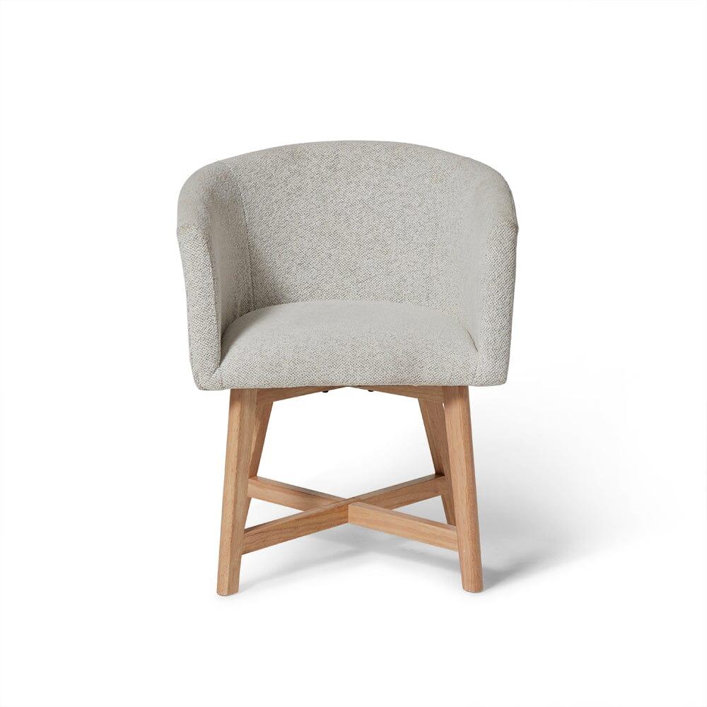 OUTLET - Magnus Dove Grey Dining Chairs - Set of 2 - Pale Oak Legs