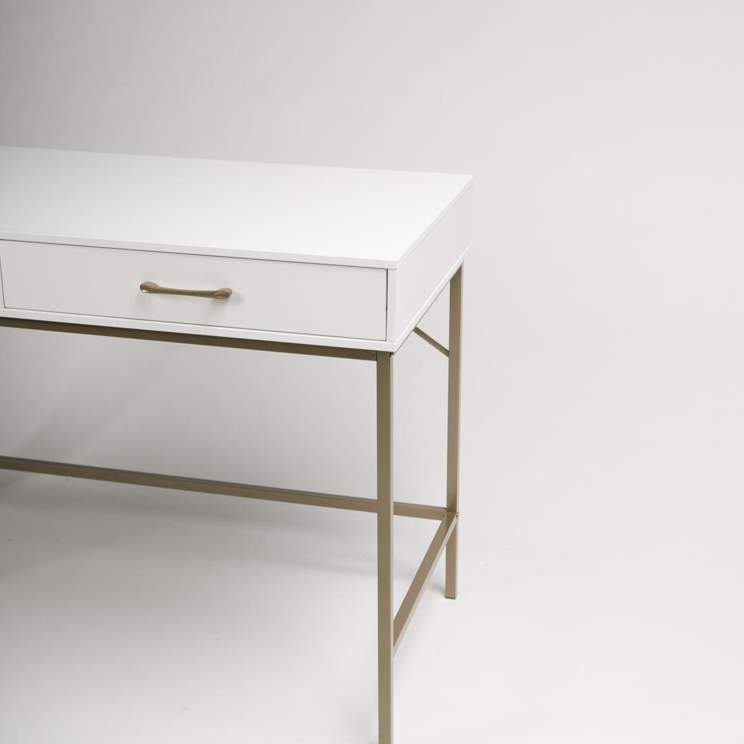 Marie White Dressing Table with Drawers
