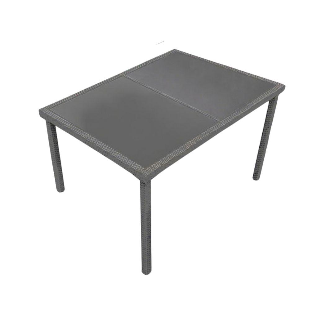 Marston 8 Seater Rectangular Garden Dining Table - Grey