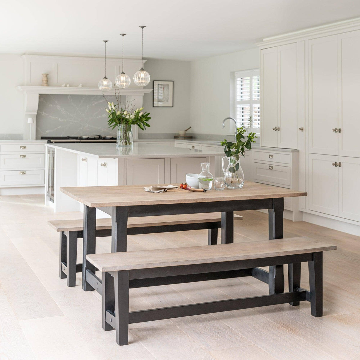 OUTLET - Matilda Mango Wood Dining Table - Black Legs