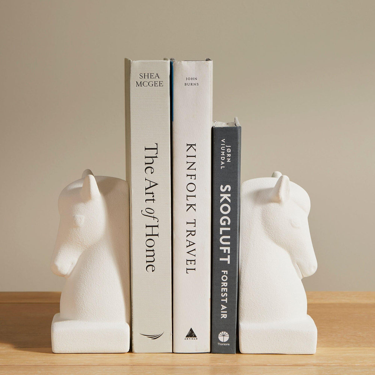OUTLET - Medburn 17cm Ceramic Bookend - Set of 2 - White