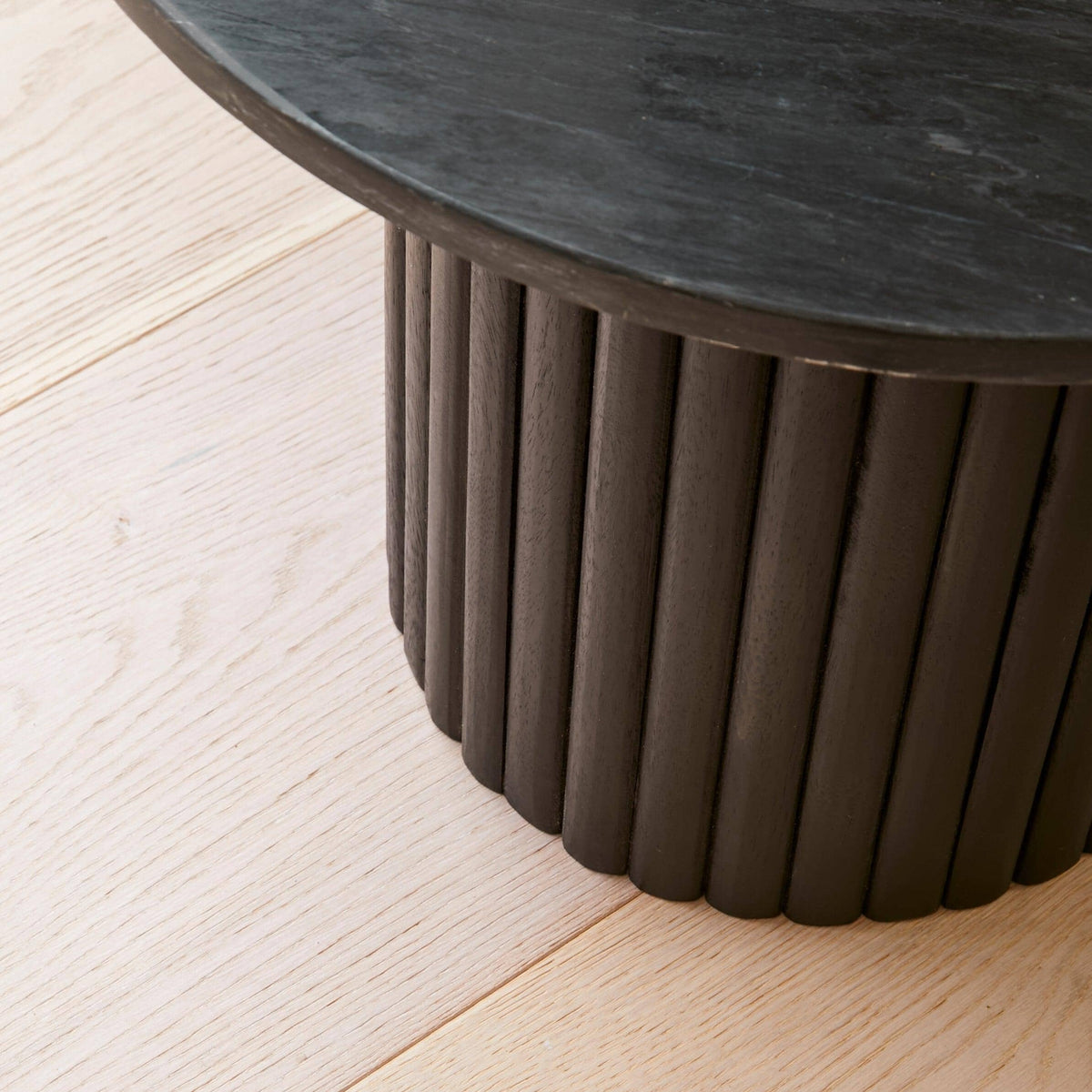 Myla Black Round Side Table