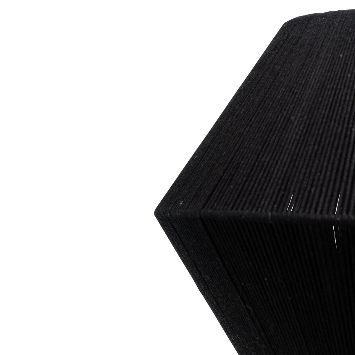 Neri Black Cotton String Pendant