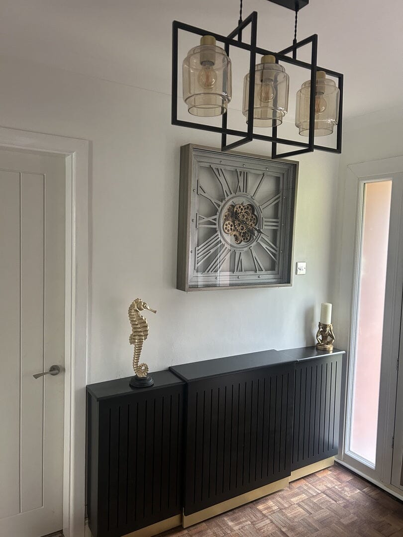 Iliana Extendable Radiator Cover in Charcoal Grey