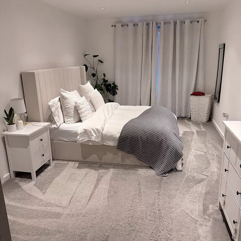 Alice Double Ottoman Bed - Ivory