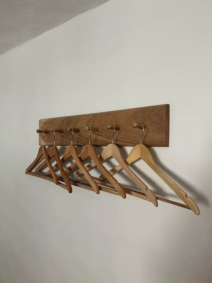 Willow Wooden Coat Rack - Oak