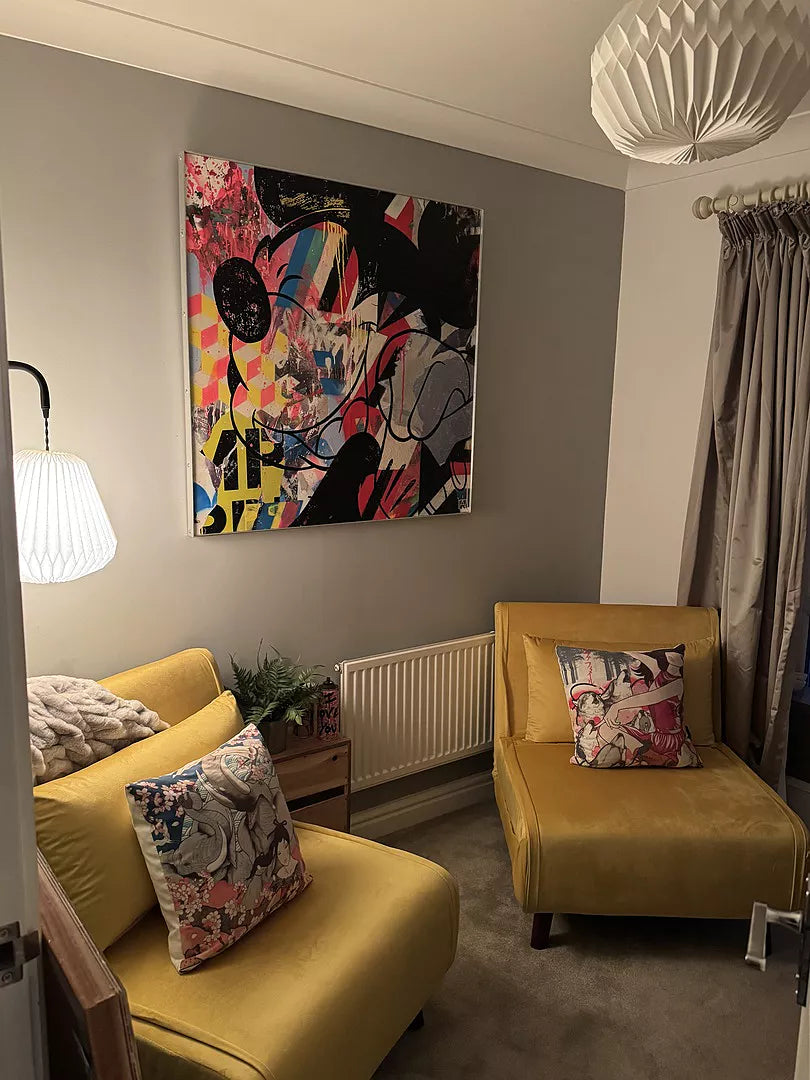 Una Single Sofa Bed - Yellow Velvet