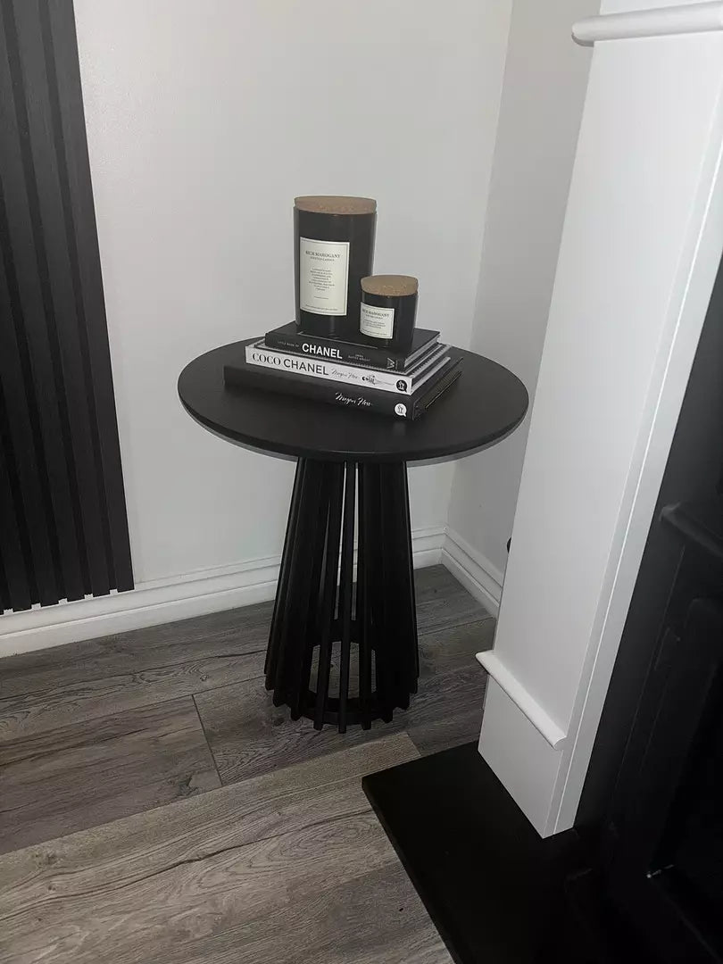 Willow Side Table - Stained Black