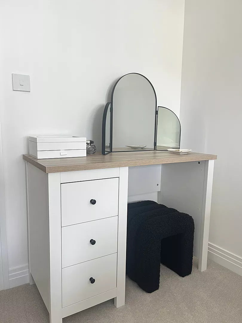 Bampton Dressing Table with Drawers Alabaster White