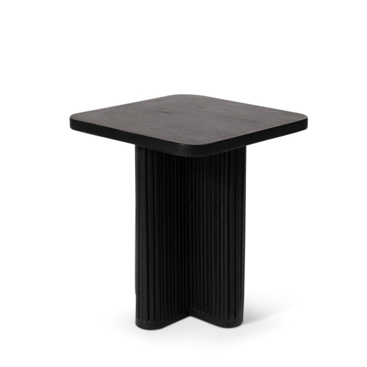 OUTLET - Orla Black Mango Wood Square Side Table
