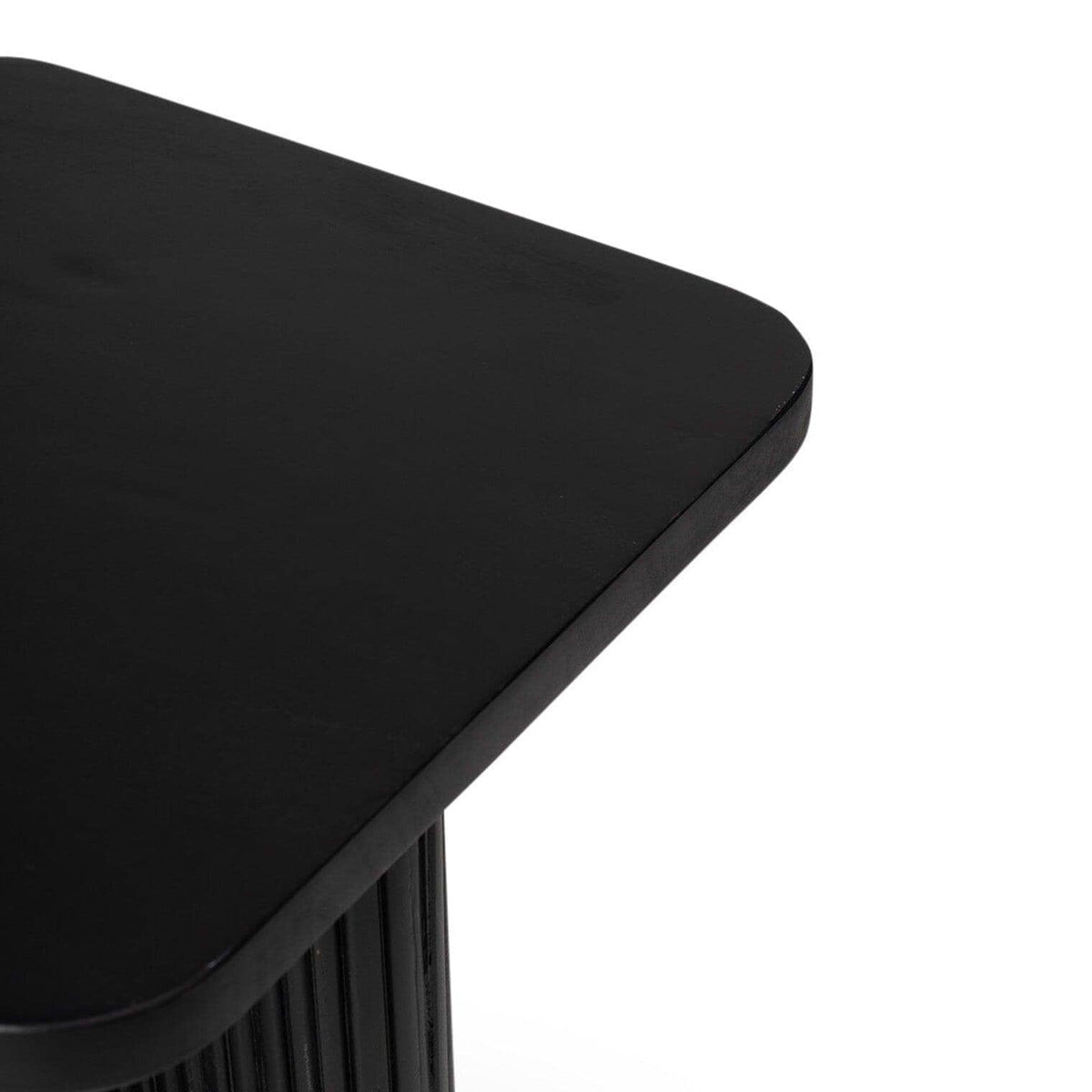 OUTLET - Orla Black Mango Wood Square Side Table