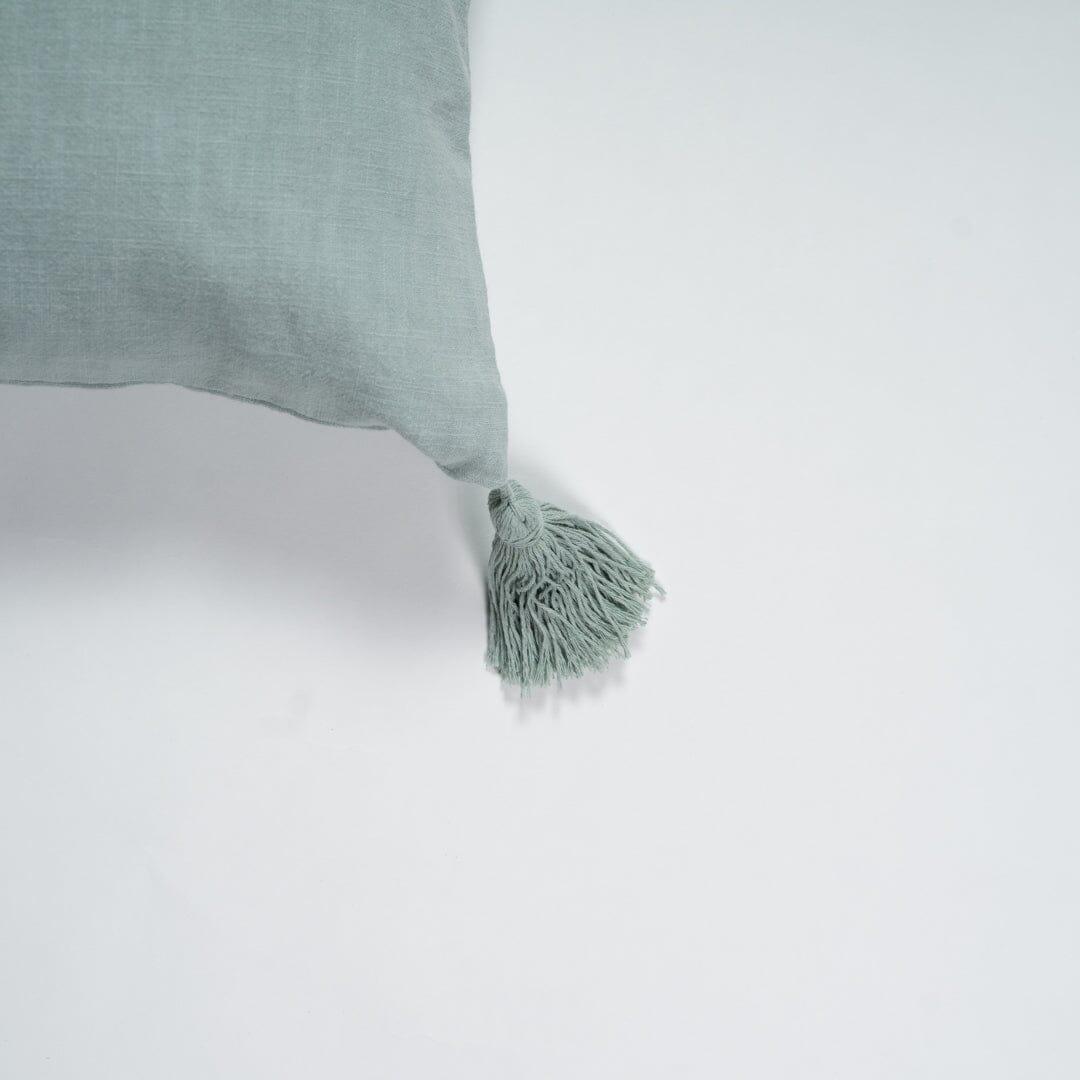 Otura 45x45cm Tasseled Cushion Cover - Duck Egg Blue