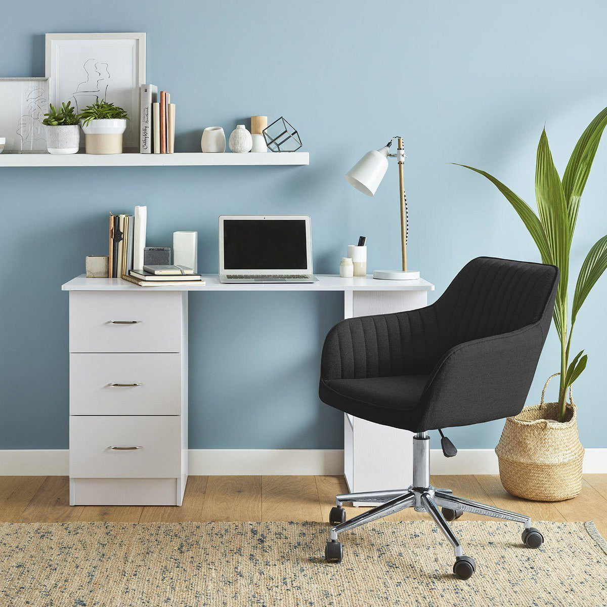 OUTLET - Anna Swivel Office Chair - Black