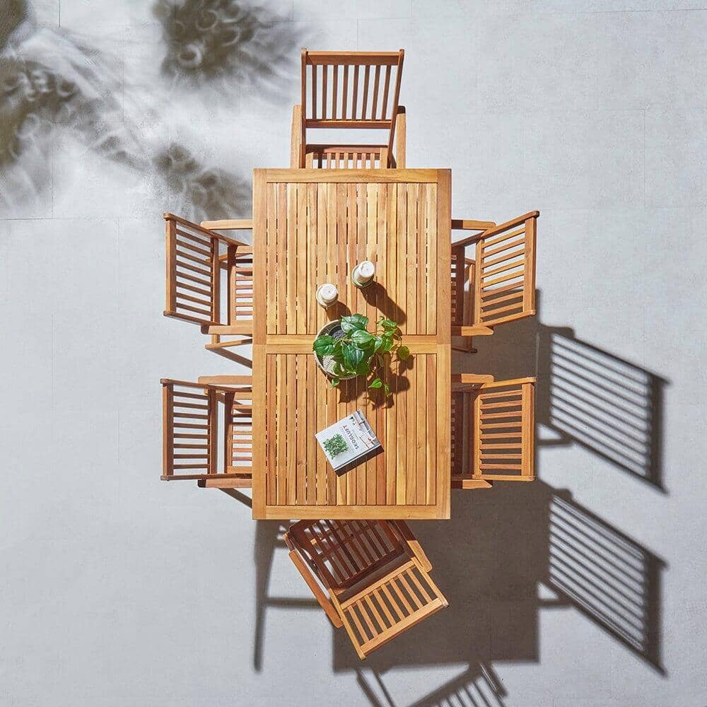 OUTLET - Ashby 6 Seater Wooden Rectangular Folding Dining Table - 150cm