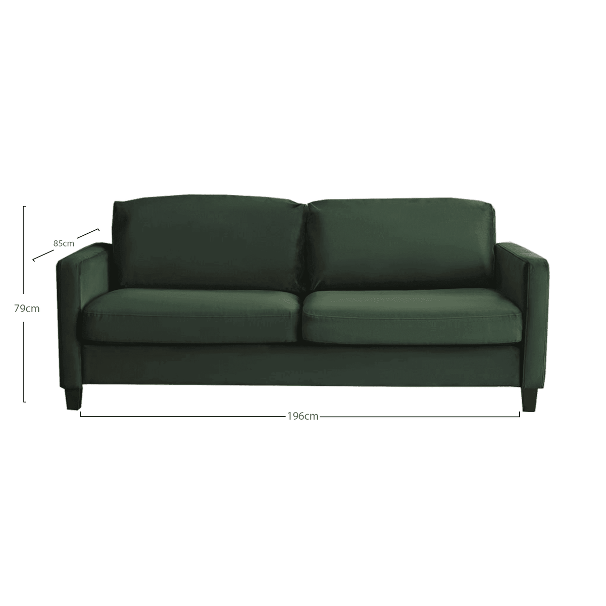 Outlet - Ava 3 Seater Sofa - Green
