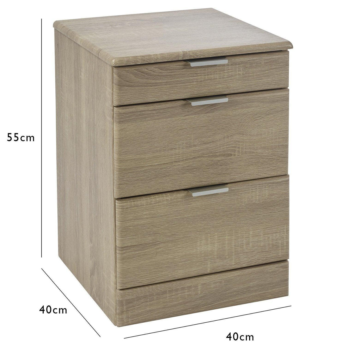 OUTLET - Ayla Bedside Table - Light Oak