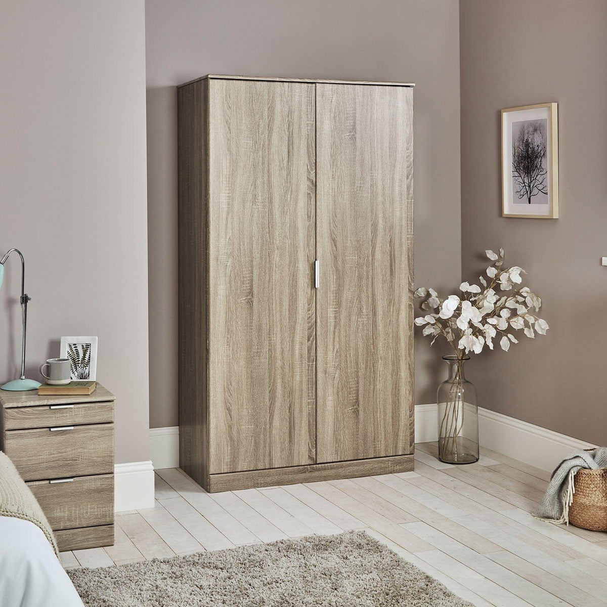 OUTLET - Ayla Wardrobe - Light Oak