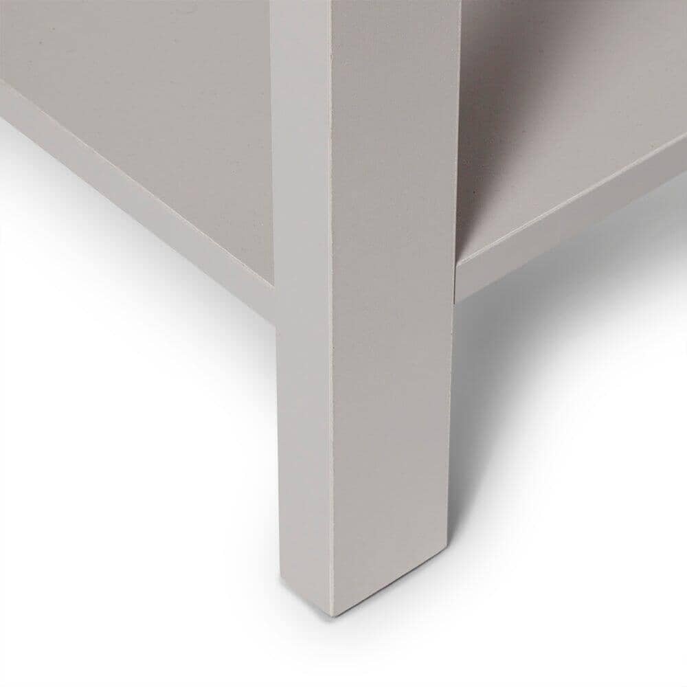 Outlet - Bampton 1 Drawer Bedside Table - Grey