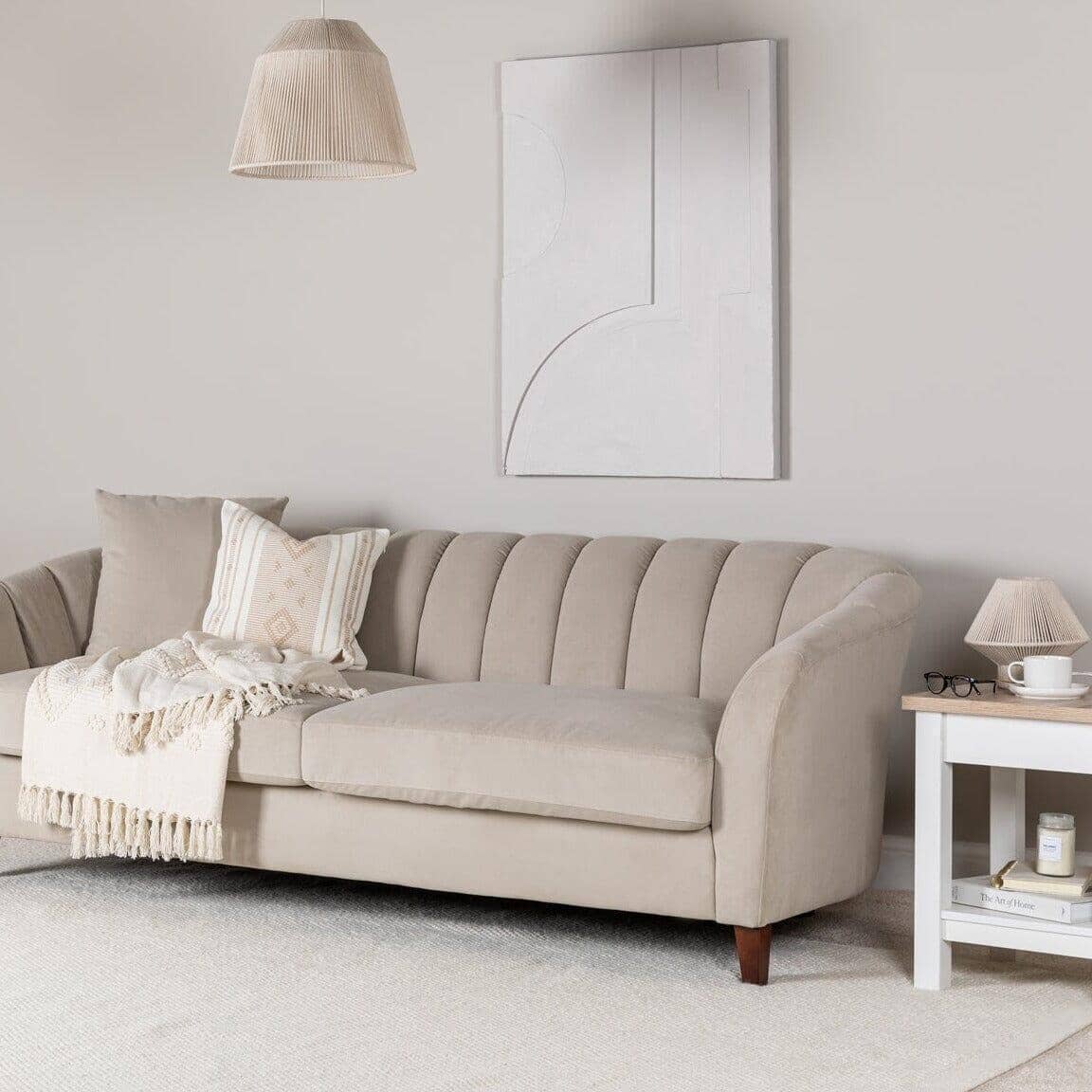 Outlet - Bampton White Side Table
